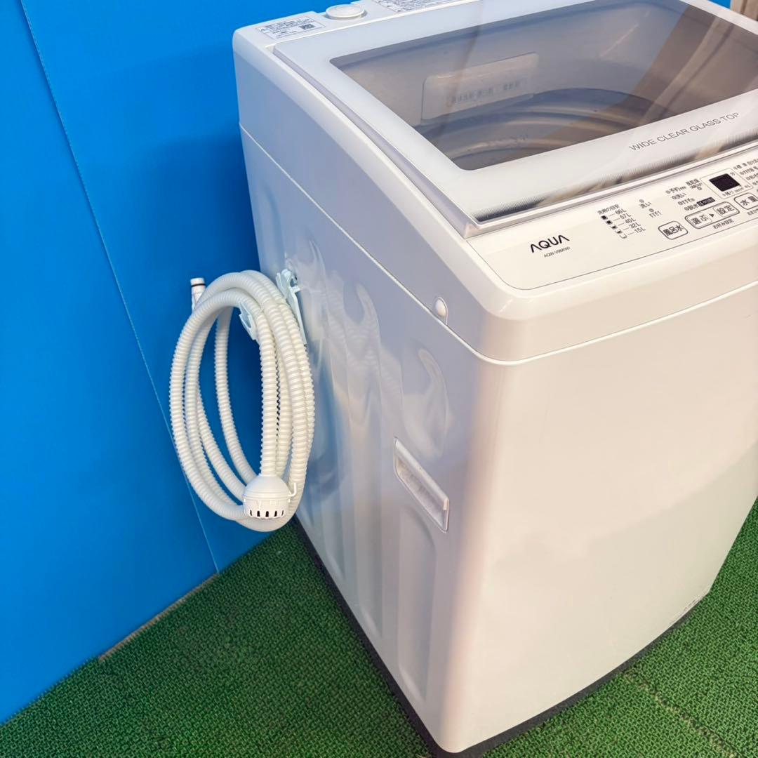 697 ガラストップ　洗濯機　大容量　9キロ　小型　一人暮らし　家庭用