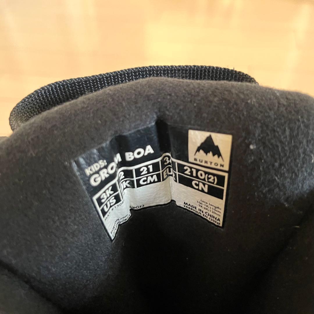 BURTON 子ども用スノーボードブーツ BOAシステム 超美品 21cm