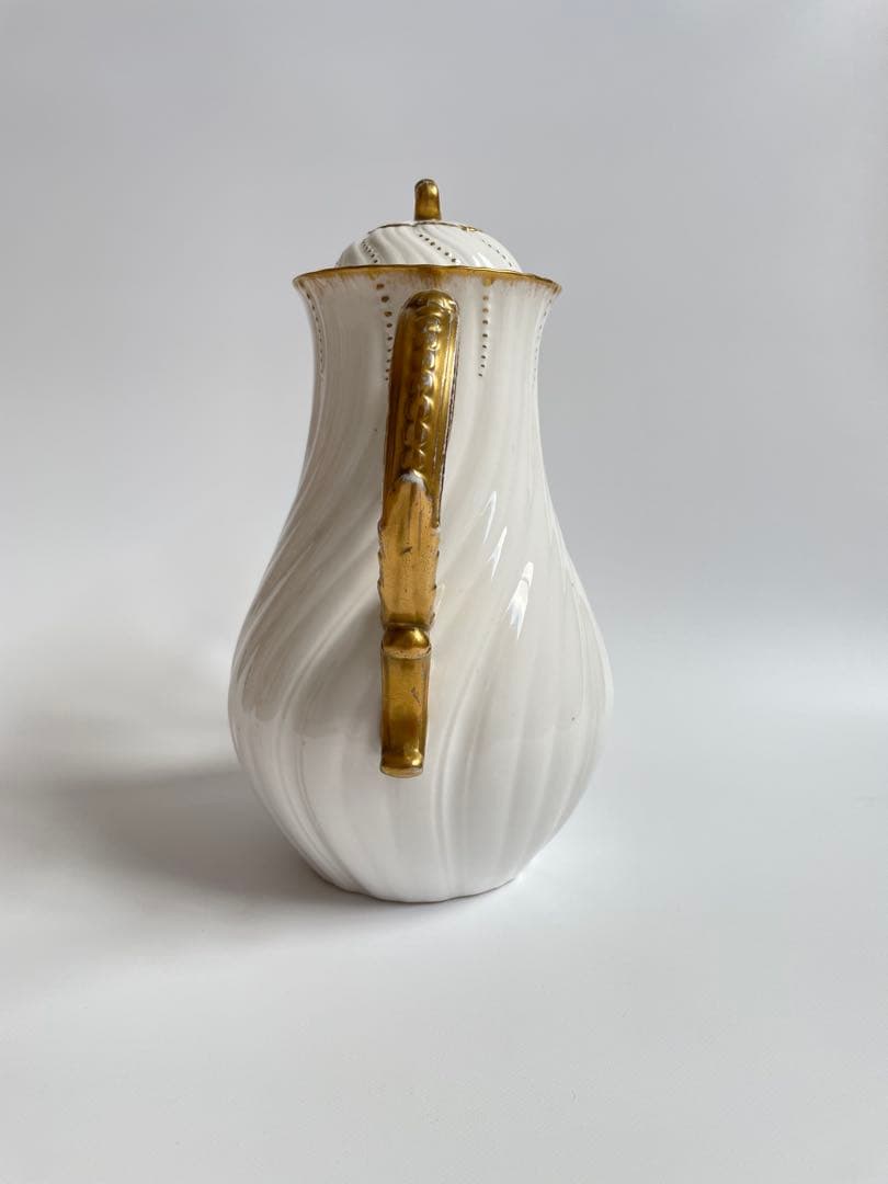 希少 美品 サルグミンヌ ポット フランスアンティーク 白　コーヒーポット