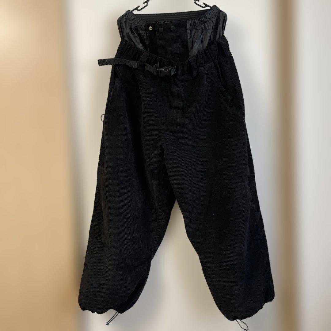 MAHF スノボーウェア　コーデュロイ黒　L上下