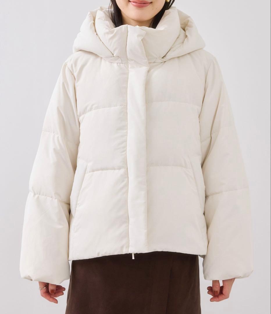 VIS フード取り外し可能軽量ダウンブルゾン/2WAY・撥水加工