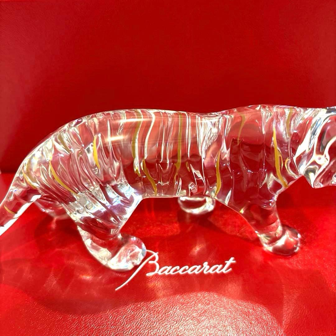 美品　バカラ クリスタル 干支 寅 トラ タイガー とら 寅 クリア