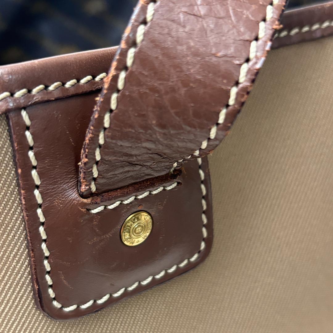 廃盤品　HUNTING WORLDサファリ キャンバス×レザートートバッグ