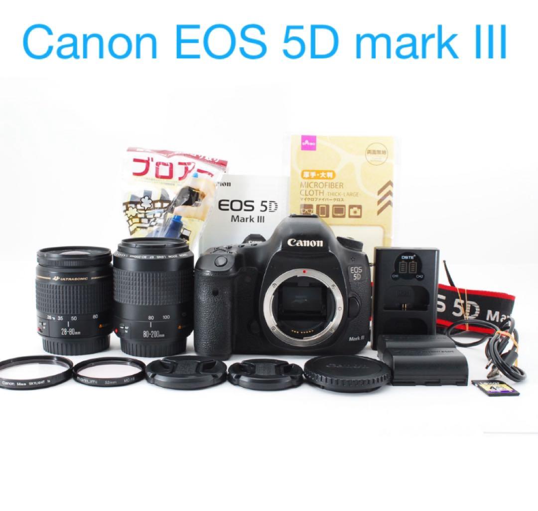 保証付き/CANON EOS 5D Mark IIIダブルレンズセット