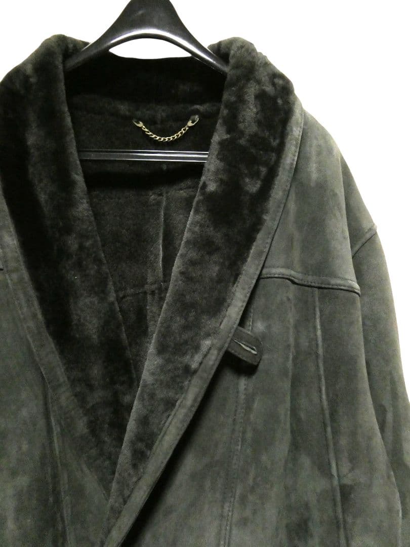 オールドヴィンテージ！美品！激レアカラーモスグリーン！リアルムートンコート