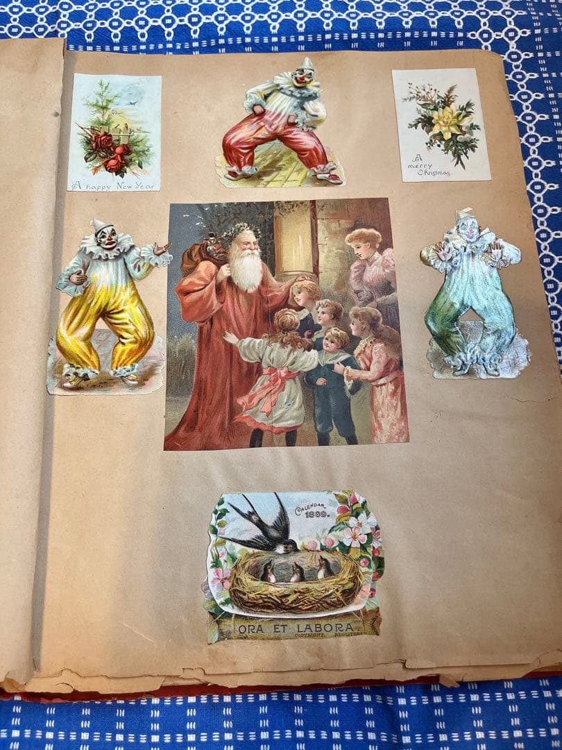 アンティーク赤ずきんちゃん♡他たっぷりのクロモス貼り大盤サイズアルバム冊子