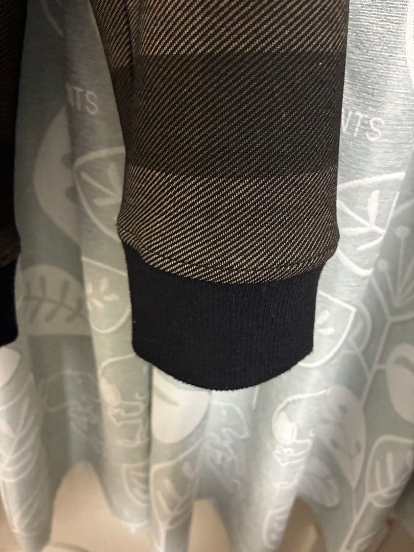 未使用に近い ブラックレーベルクレストブリッジ チェックフーディー パーカー