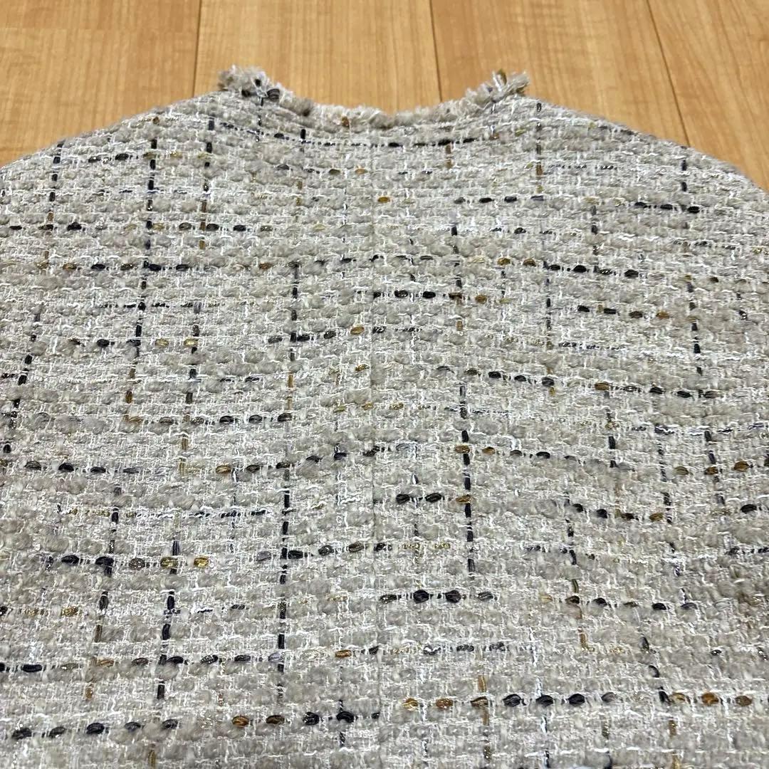 LESSAGE GIOLICA ラメツイードWIDEジャケット