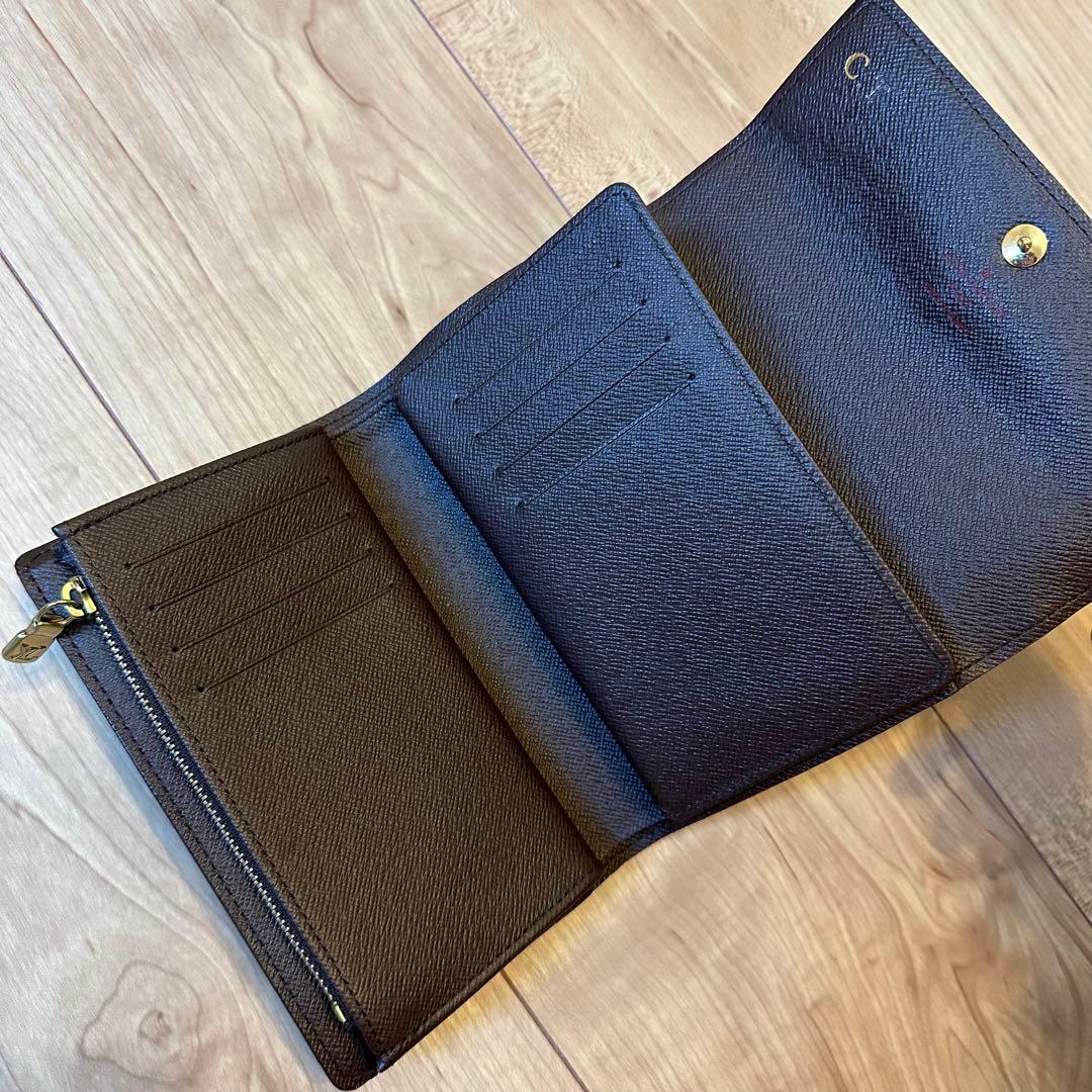【超美品】LOUIS VUITTONルイヴィトン アレクサンドラ ダミエ　財布