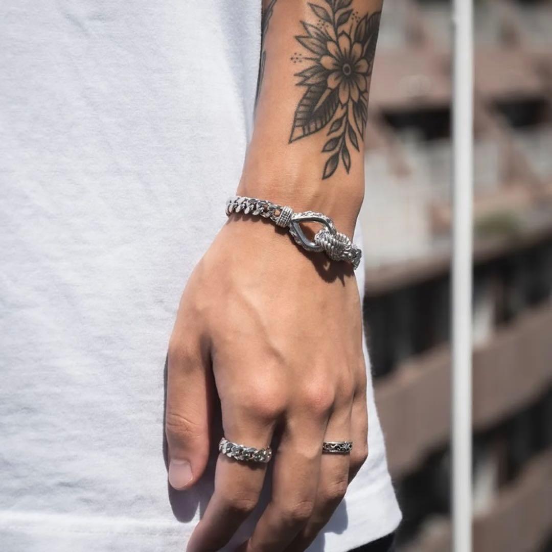 け*ろ様 希少 アヴァランチ silver925 マイアミブレスレット アバラン