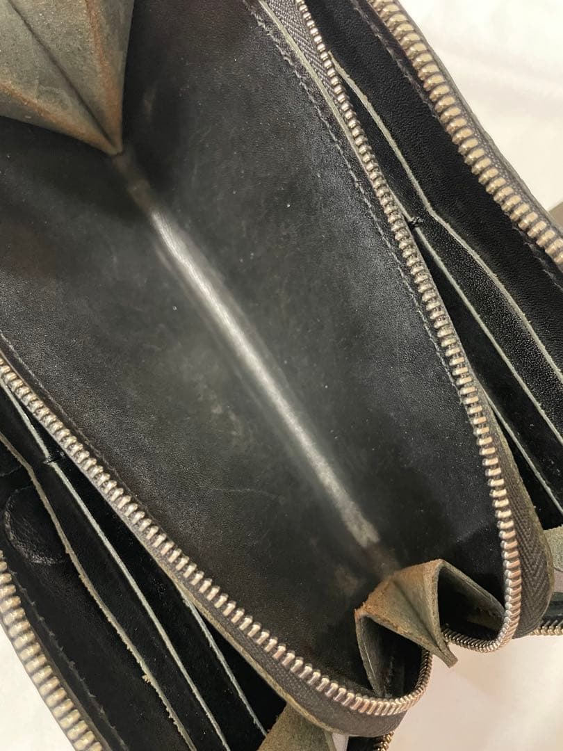 ALZUNI ブラック 長財布 象革