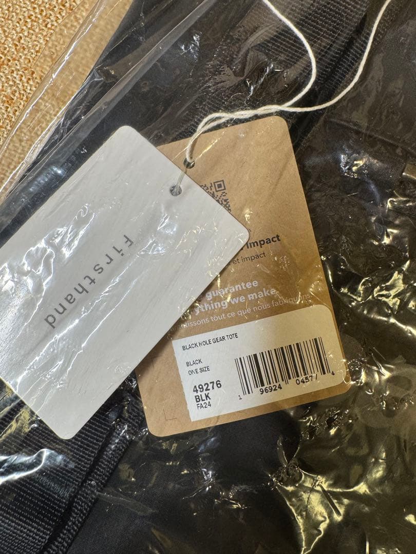 【新品】パタゴニア ブラックホール ギアトート 61L ブラック 49276