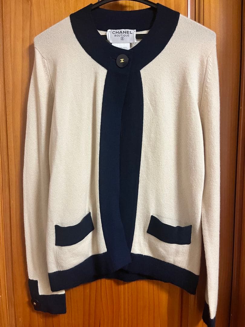 CHANEL シャネルアンサンブル Size:40 カシミアココボタン 97C