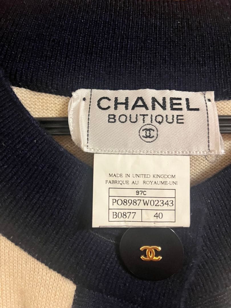 CHANEL シャネルアンサンブル Size:40 カシミアココボタン 97C