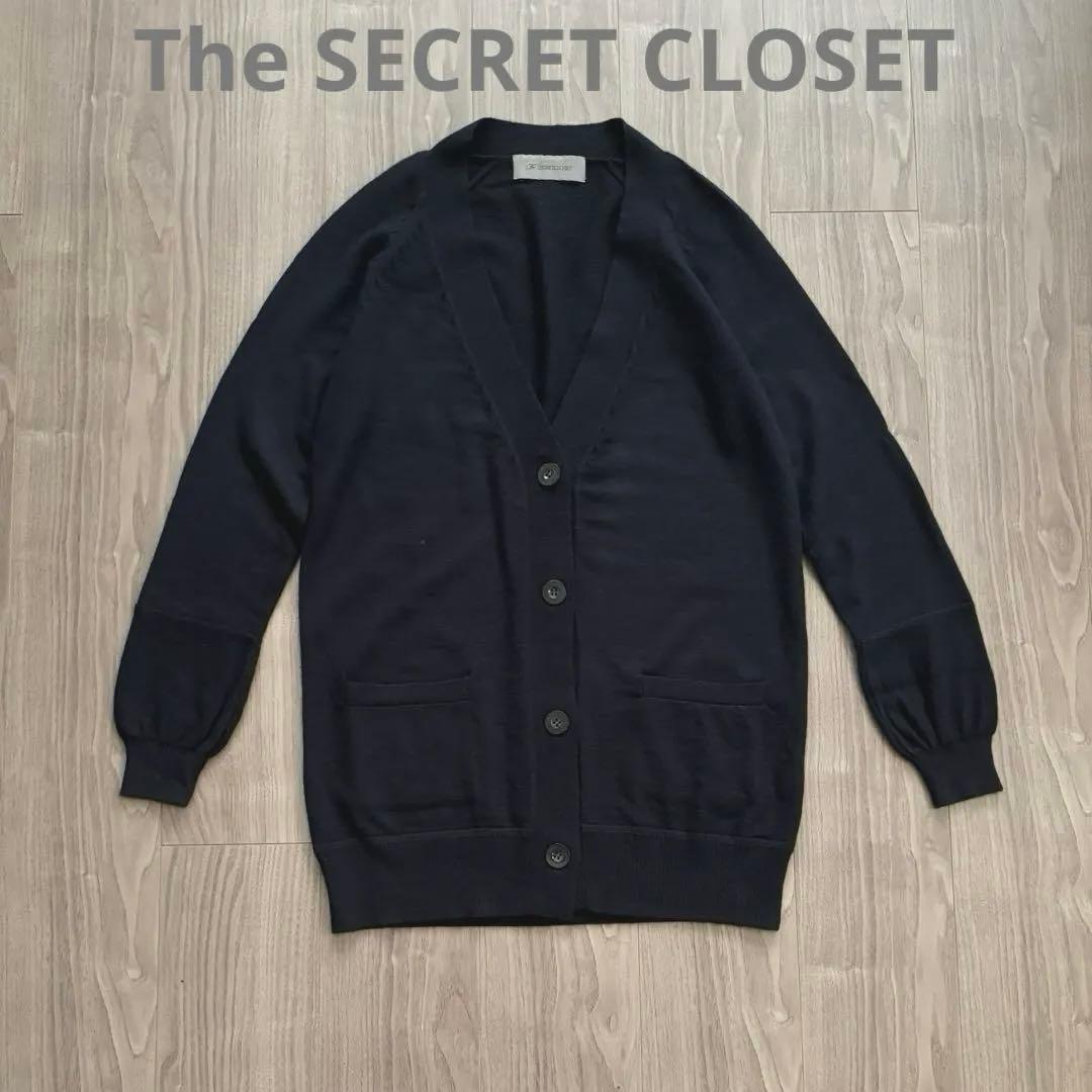 teiTHE SECRET CLOSET カシミヤCD NAVY美品L