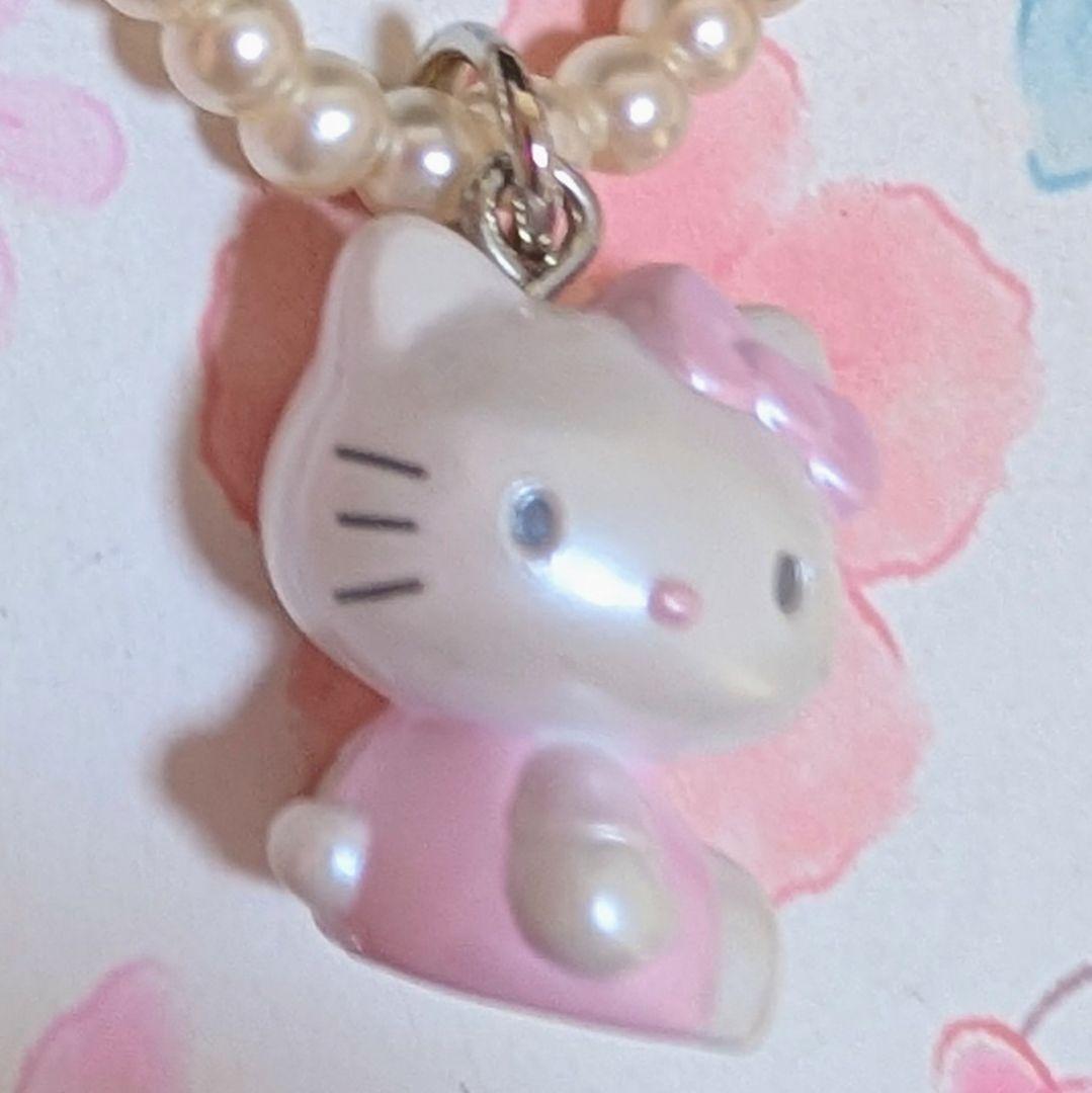 d*3様 【希少】ハローキティ　根付け　2個セット　コサージュ＆フラワーメタル