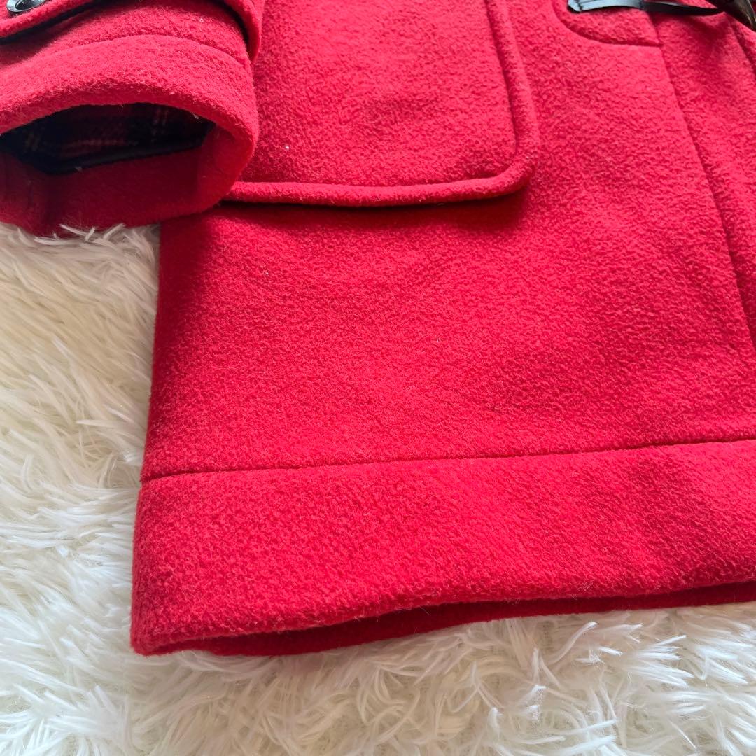 極美品　ロンドントラディション ダッフルコート 赤　イギリス製　チェック