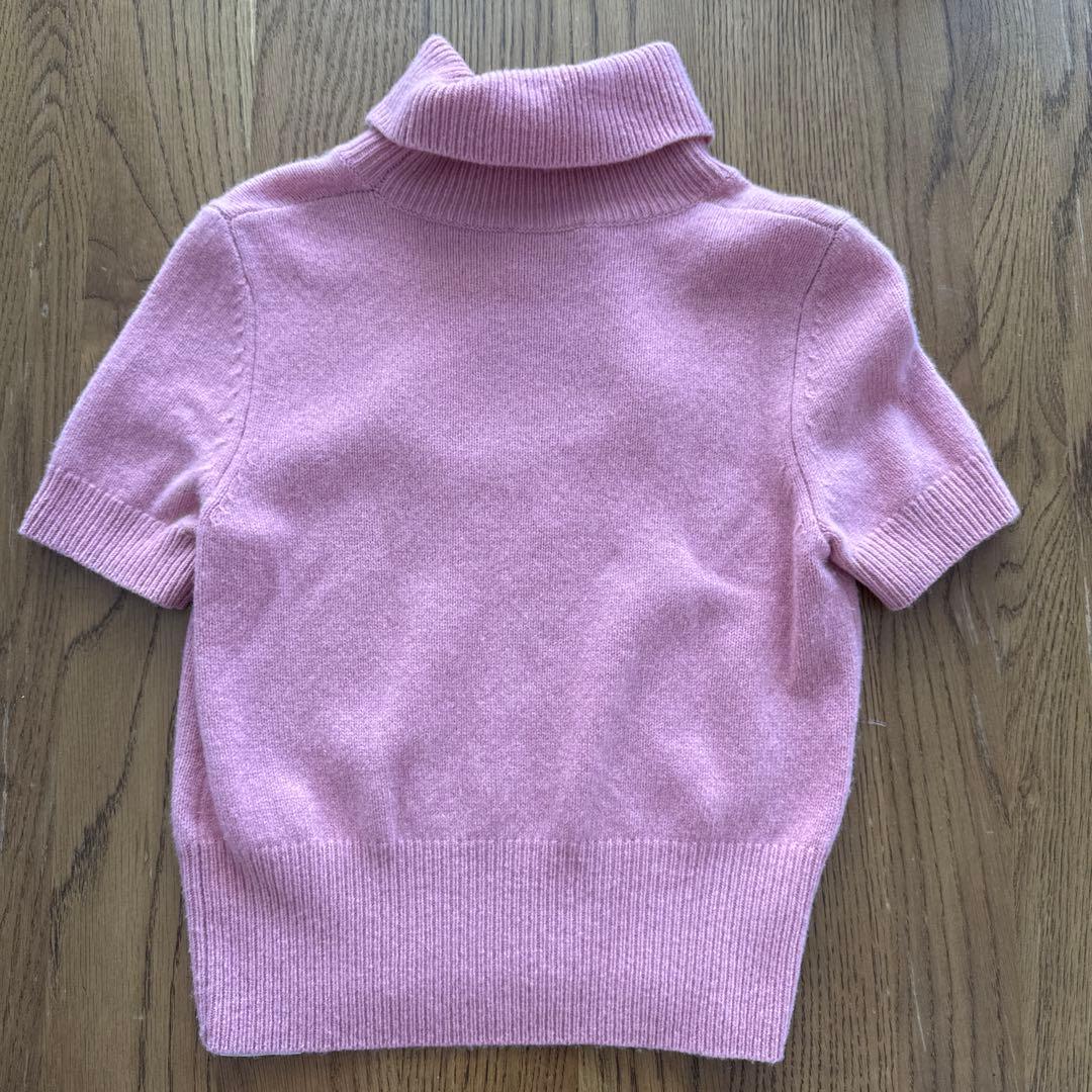 DIESEL ピンク タートルネック ニット半袖