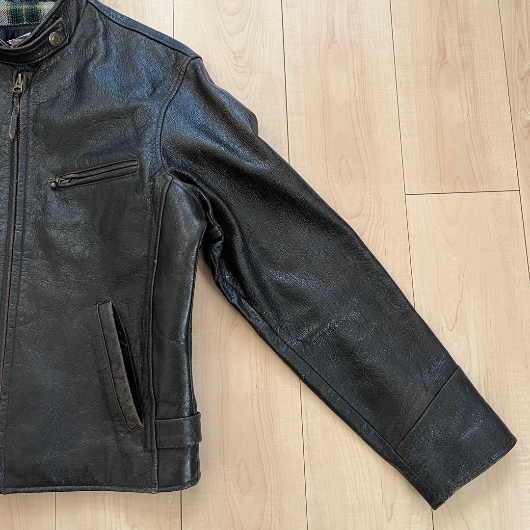 抹*茶様 00s ハーレーダビッドソン レザージャケット M ブランケット付き