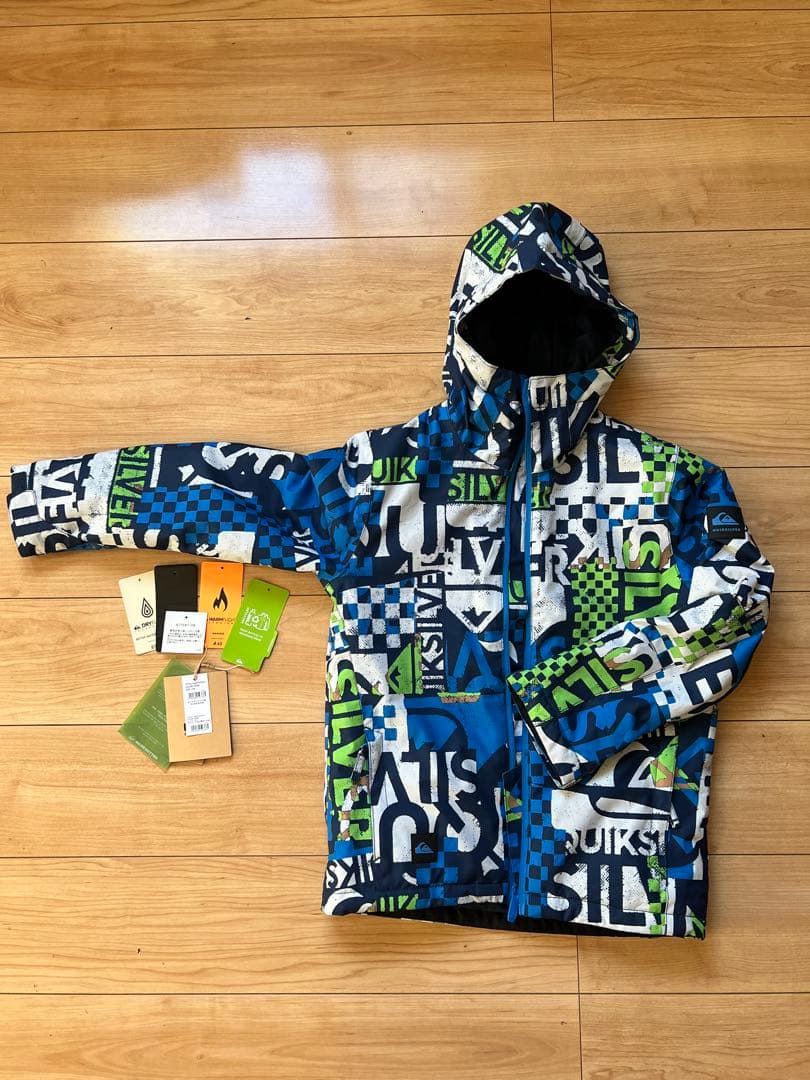 クイックシルバー キッズ 子供 スキースノーボードウェア　上下セット　140