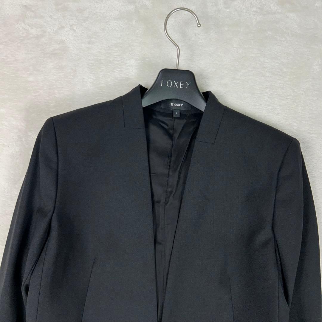 人気モデル♡Theory TAILOR パンツスーツセットアップ ノーカラー 0