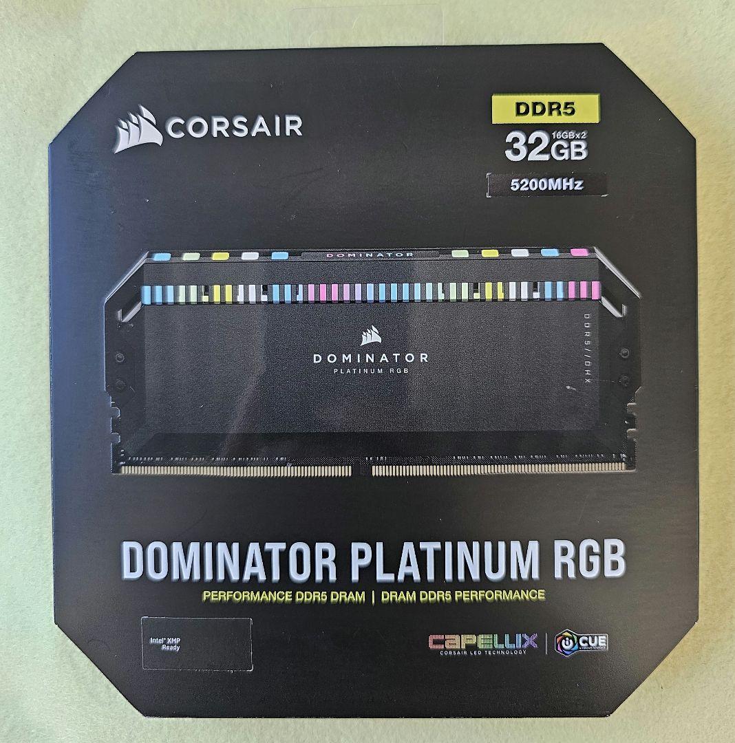 j*5様 Corsair DOMINATOR 5200MHz 32GB