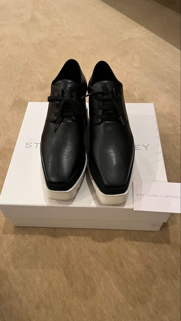 STELLA McCARTNEY ブラック厚底シューズ