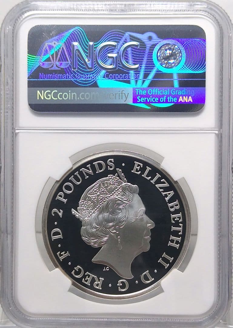 2021 ブリタニア ライオン 2ポンド プルーフ銀貨 NGC PF69UC