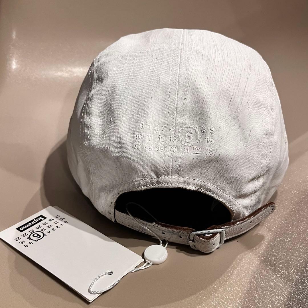 【新品未使用タグ付】Supreme × MM6 ホワイト キャップ