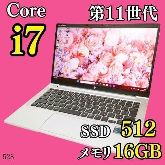 第11世代i7✨️16GB/SSD512G/小型/カメラ付きノートパソコン/HP
