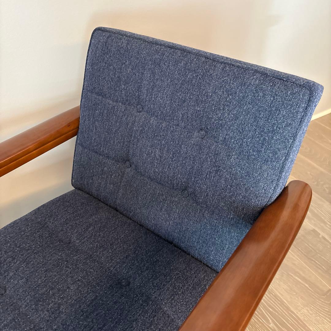 カリモク60 Kチェア1シーター タープブルー