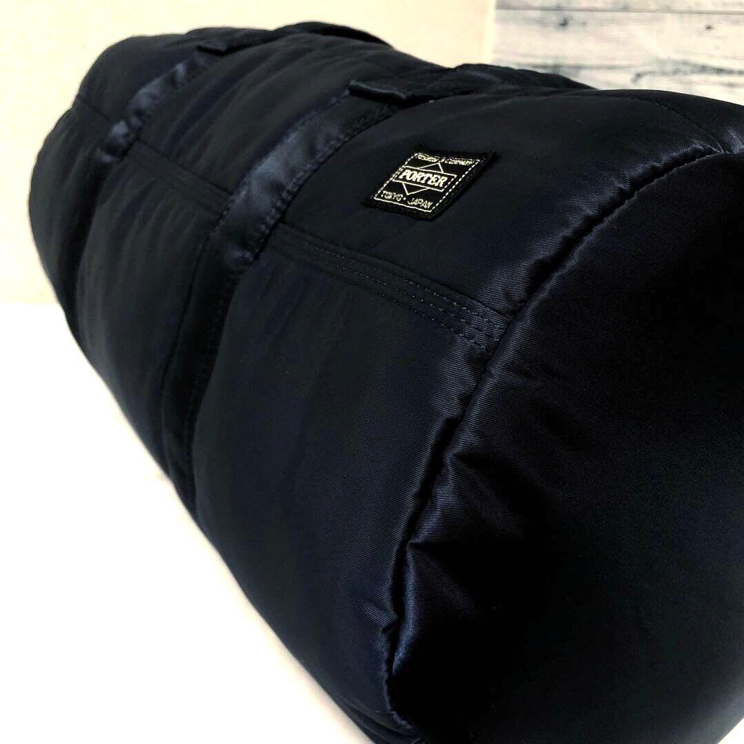 超美品✨現行タグ ポーター タンカー ボストンバッグ 2way アイアンブルー