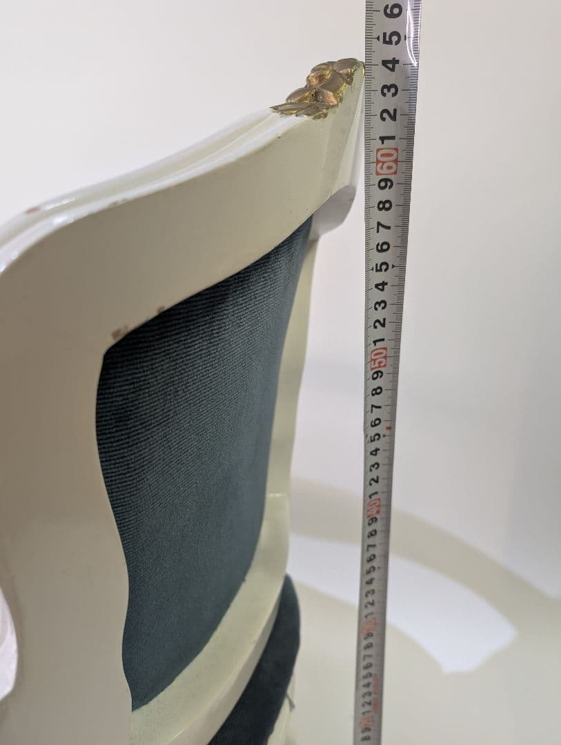 ロココ調 猫足 チェスターフィールドお宮参りお食初撮影用椅子 写真館用 撮影椅子