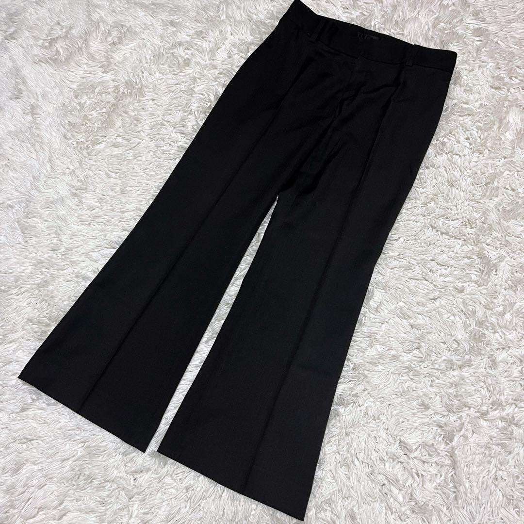 UNTITLED セットアップ パンツスーツ ブラック ストライプ XL 黒