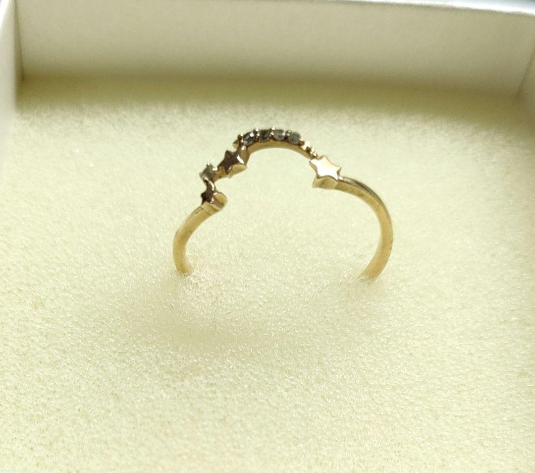 レディース　k10 星型モチーフ指輪