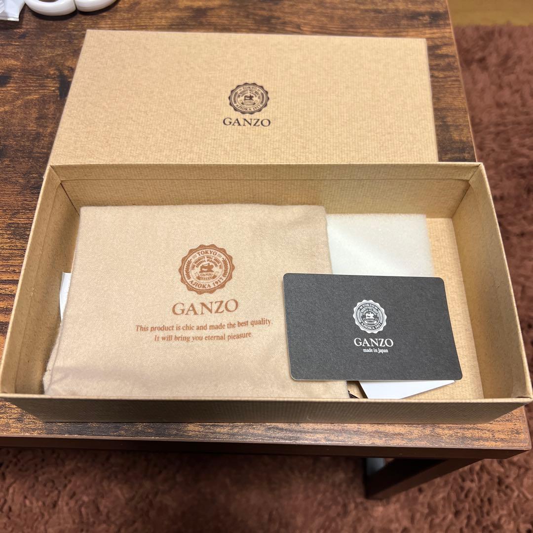 美品　GANZO ガンゾ　長財布　ラウンドファスナー おまけ付き
