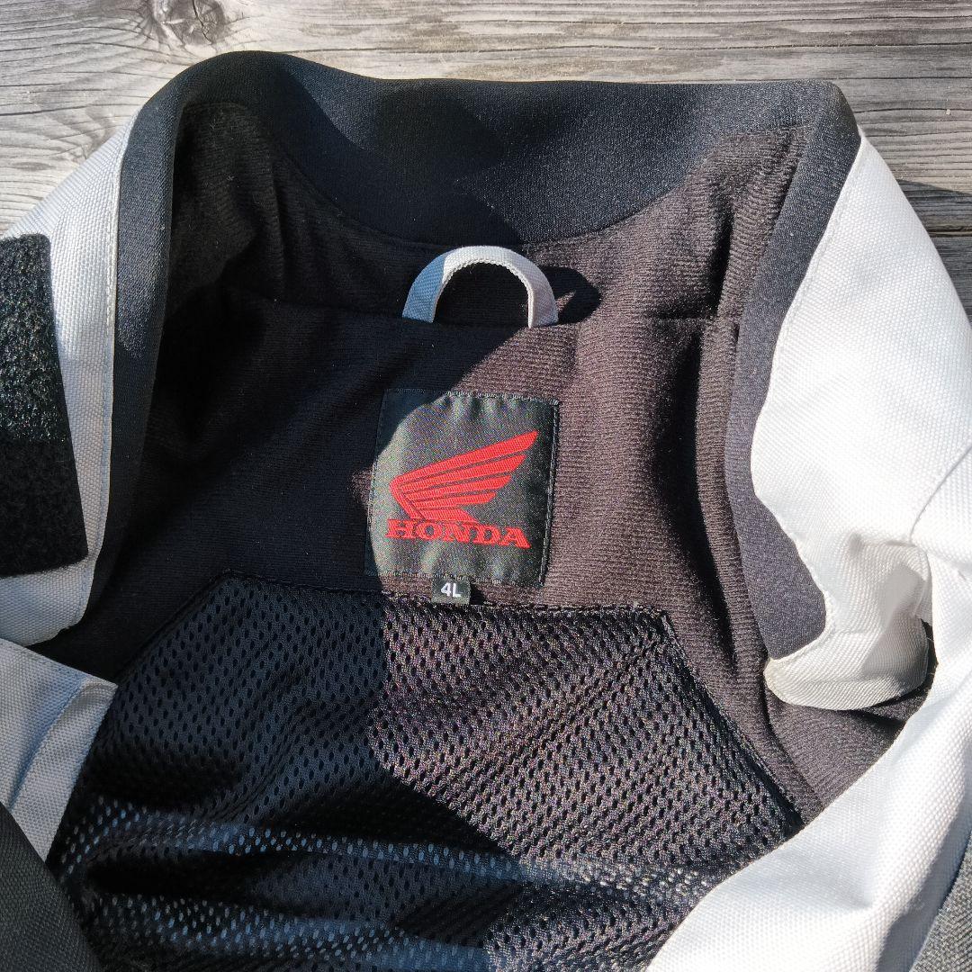 HONDA バイクジャケット 黒/白/青