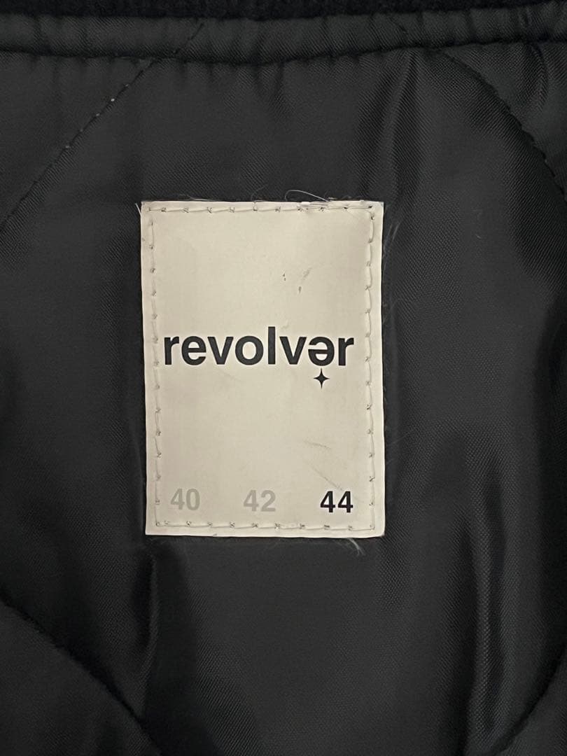 希少 美品 REVOLVER ウール レザー オーバーサイズ ジャケット XL