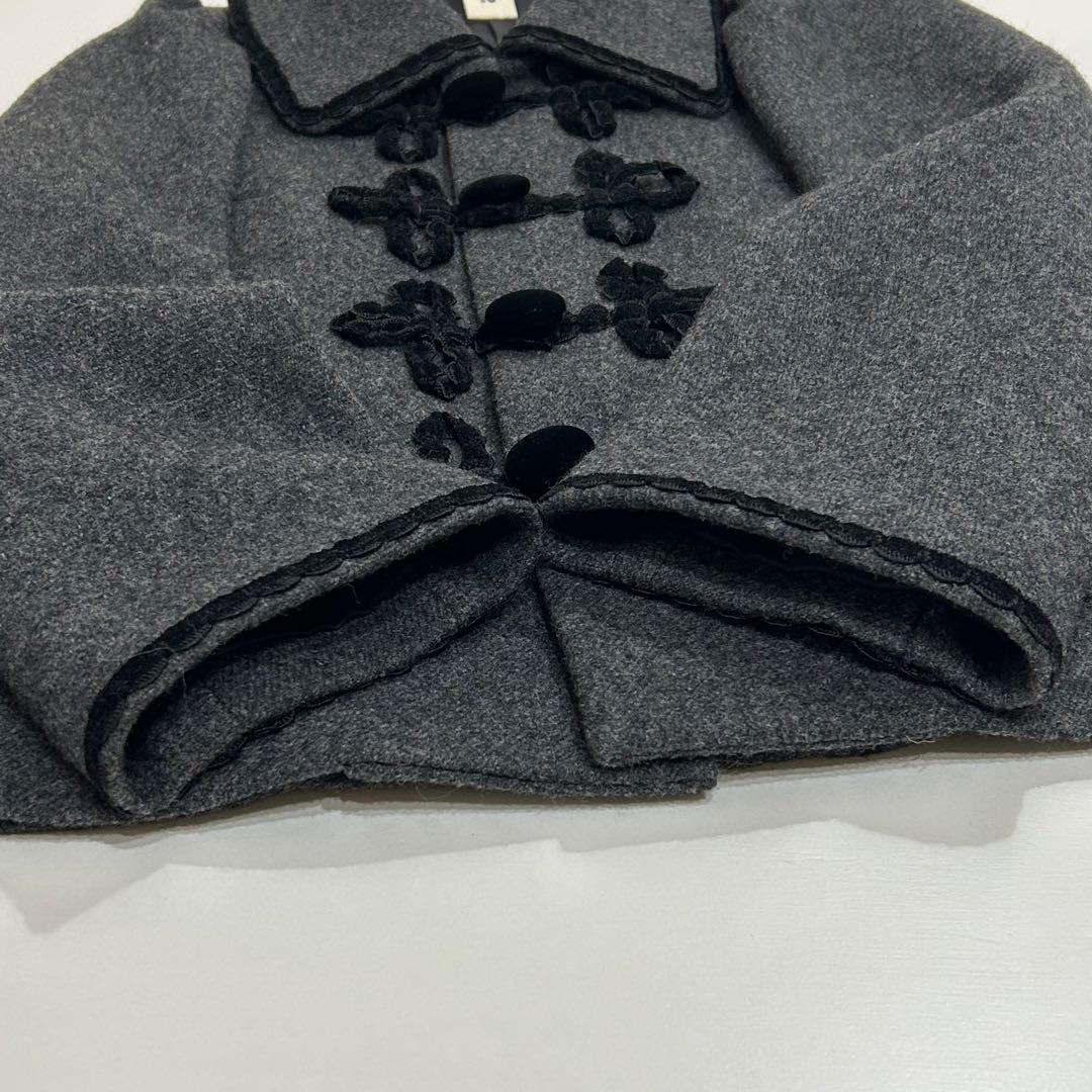 タオコムデギャルソン ウール ジャケット ベロア飾り AD2009