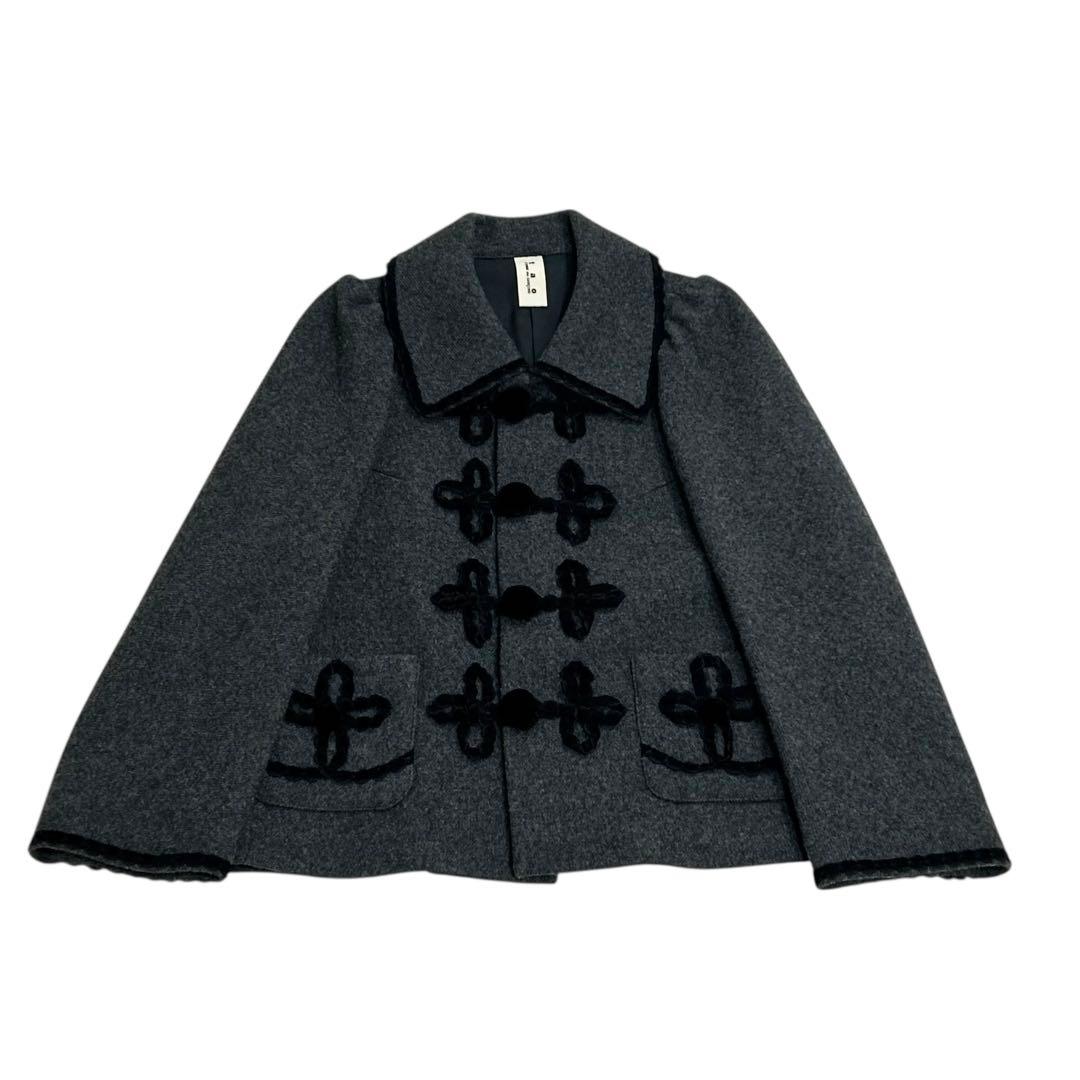 タオコムデギャルソン ウール ジャケット ベロア飾り AD2009