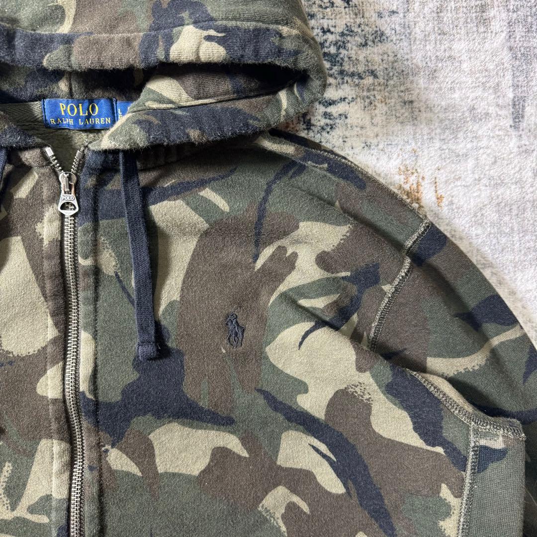 POLO Ralph Lauren ラルフローレン ジップパーカー カモ柄