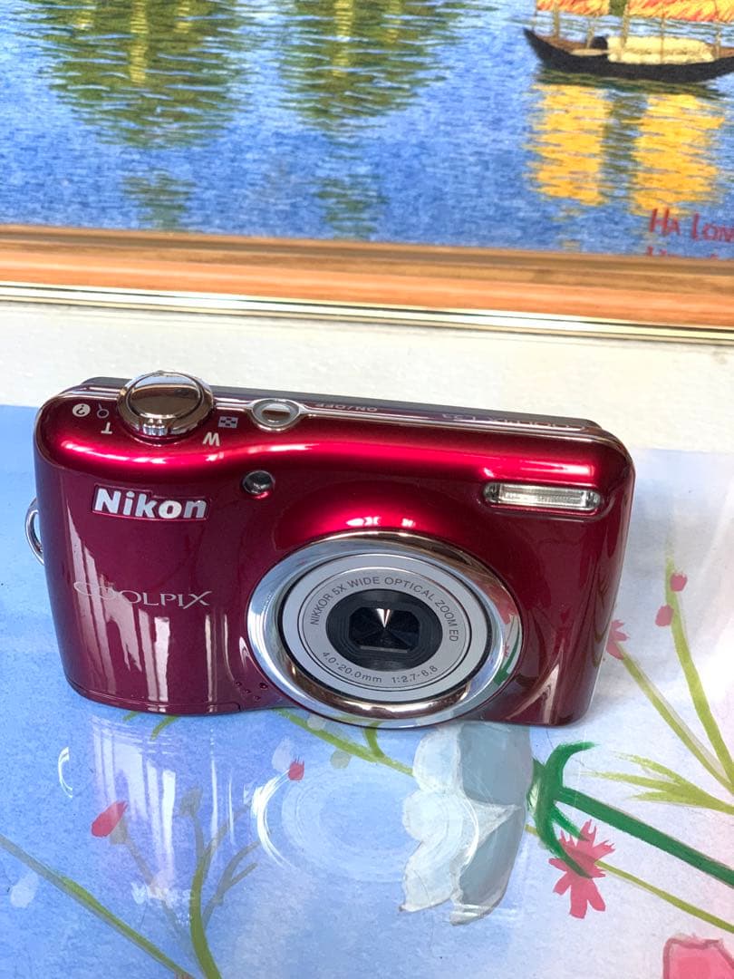 ニコン COOLPIX L23 レッドカメラ