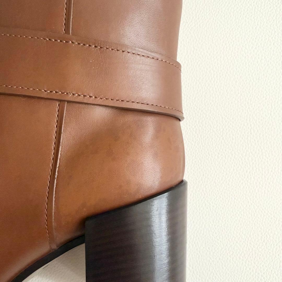 【ルイヴィトン】LVサークルアンクルブーツ ロゴ入り レザー ブーティ 36.5