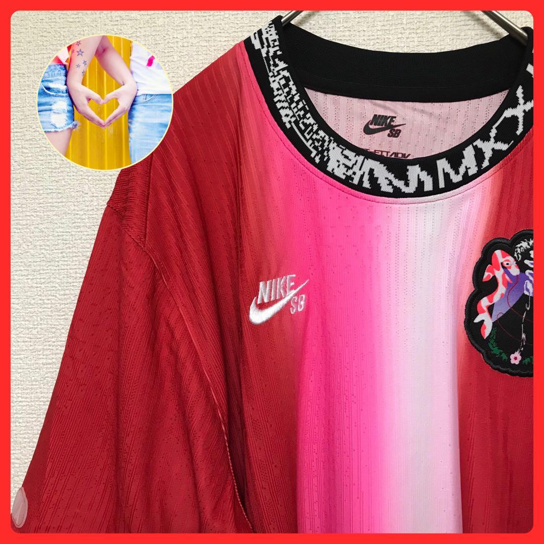 新品・未使用【ナイキ・エスビー】Tシャツ/総柄/日本代表/スケートボード