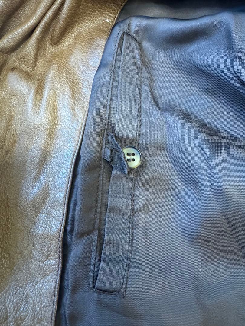 たれパン　Loewe ブラウンレザージャケット