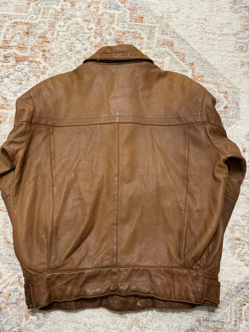 たれパン　Loewe ブラウンレザージャケット
