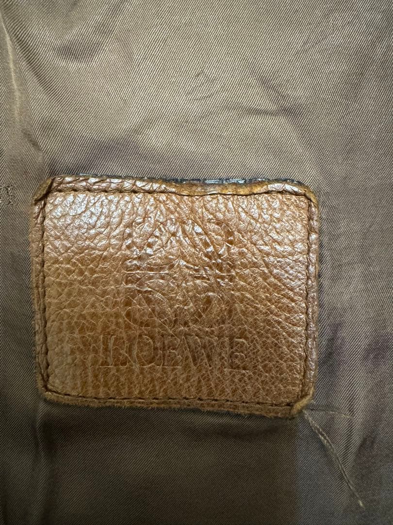 たれパン　Loewe ブラウンレザージャケット