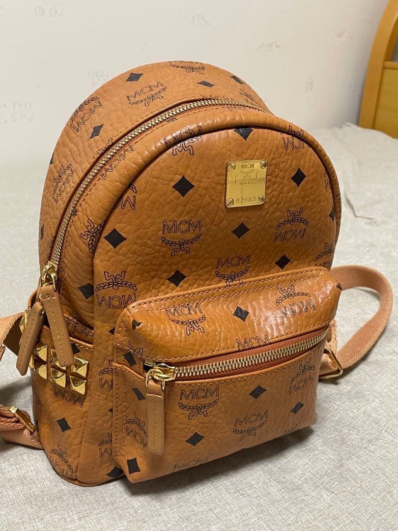 MCM ブラウンレザーリュック