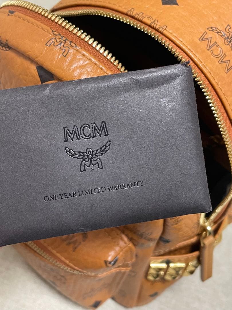 MCM ブラウンレザーリュック