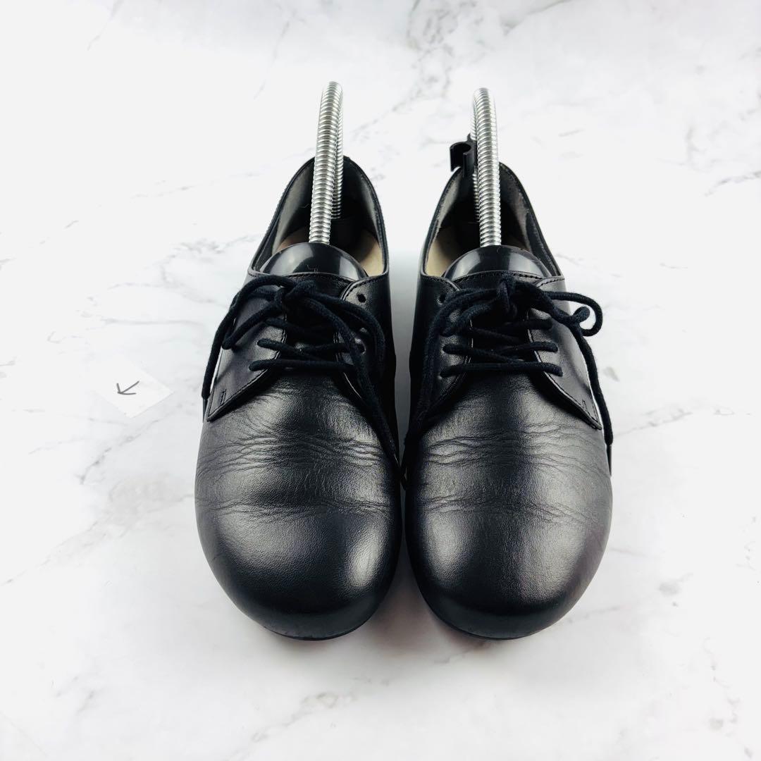 BIRKENSTOCK ソーンダース 革靴 本革 ブラック 黒 24.0